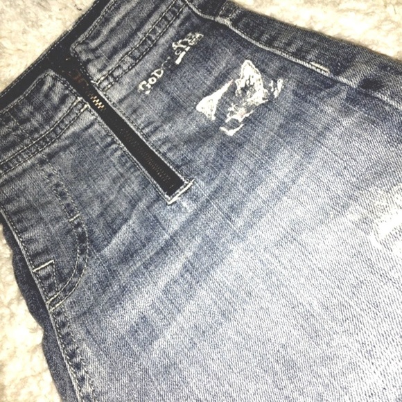 Jean Shorts Ultra High Rise Dual Zippers, 4 - Picture 6 of 7